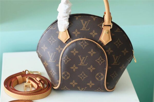 1:1 Replica Louis Vuitton LV Ellipse BB Handbag Created By Nicolas Ghesquiere From Classic Monogram Canvas Luxury bag For Women Brown 23cm/8.9in