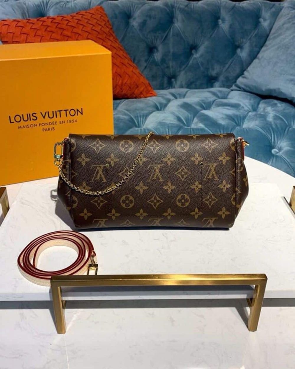 1:1 Replica Louis Vuitton LV Favorite PM Monogram Canvas Luxury Bag For Women M40717 -  10.2in/26cm