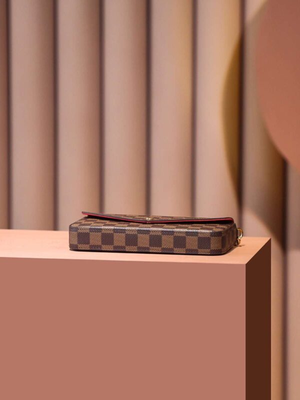 1:1 Replica Louis Vuitton LV Felicie Pochette Brown Luxury Bag For Women N63032 - 21cm / 8.3in