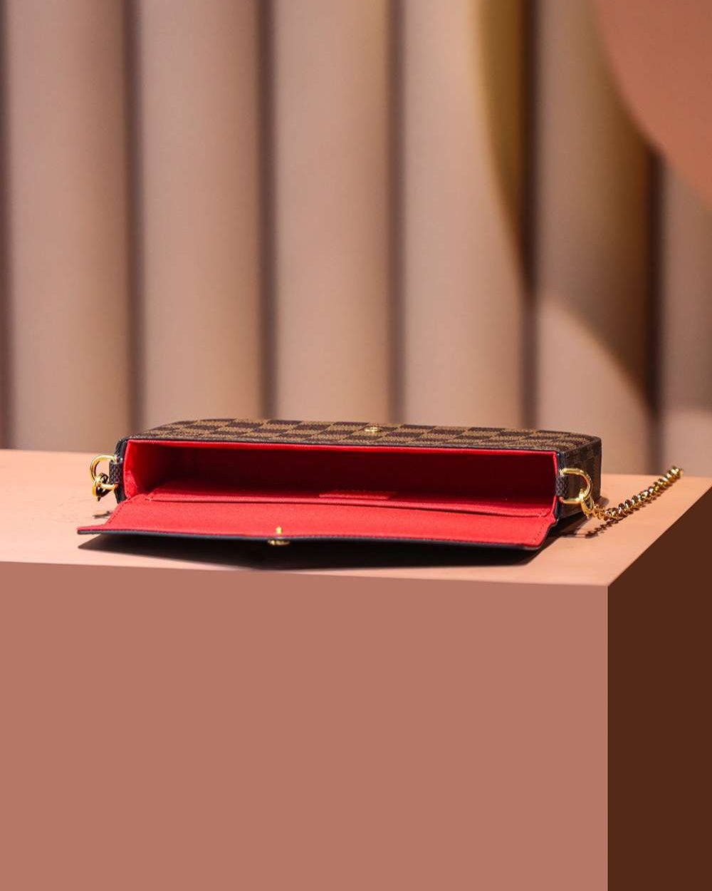 1:1 Replica Louis Vuitton LV Felicie Pochette Brown Luxury Bag For Women N63032 - 21cm / 8.3in