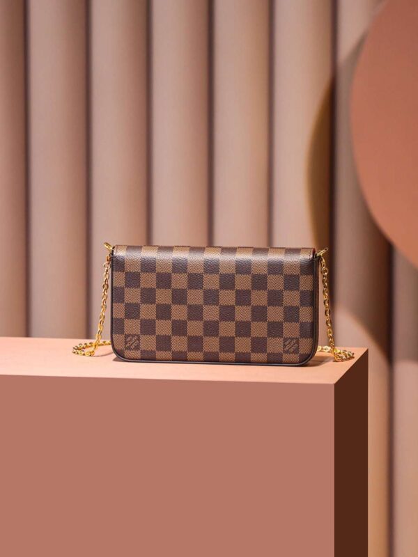 1:1 Replica Louis Vuitton LV Felicie Pochette Brown Luxury Bag For Women N63032 - 21cm / 8.3in