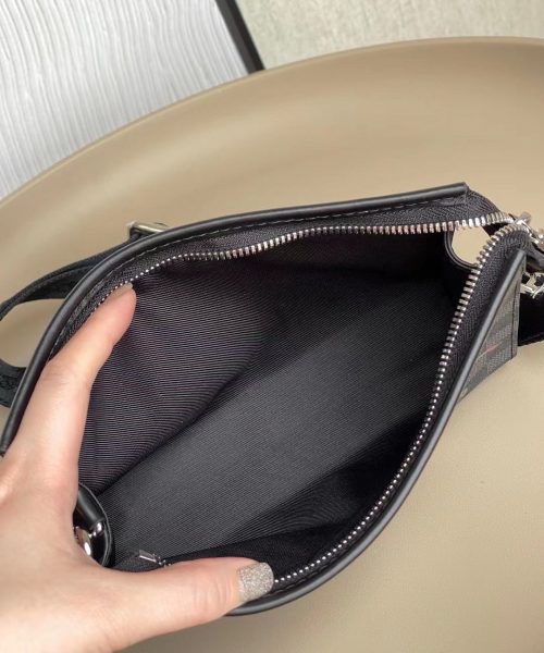1:1 Replica Louis Vuitton LV Gaston Wearable Wallet Damier Graphite Unique Bag For Men N64608 - 8.7in/22cm