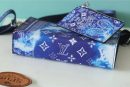 1:1 Replica Louis Vuitton LV Gaston Wearable Wallet Monogram Blue Unique Bag For Men M81431 - 8.7in/22cm