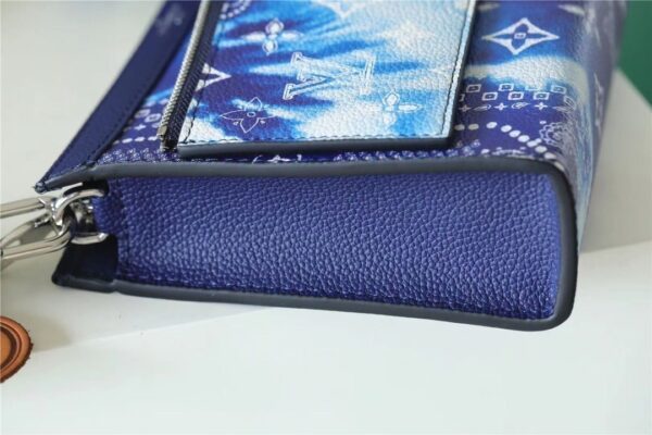 1:1 Replica Louis Vuitton LV Gaston Wearable Wallet Monogram Blue Unique Bag For Men M81431 - 8.7in/22cm