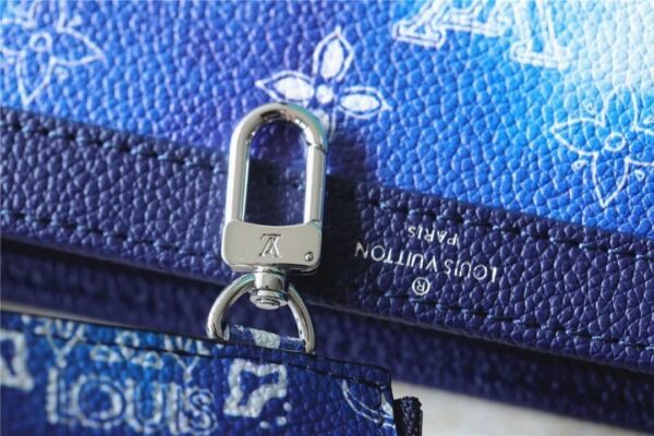 1:1 Replica Louis Vuitton LV Gaston Wearable Wallet Monogram Blue Unique Bag For Men M81431 - 8.7in/22cm