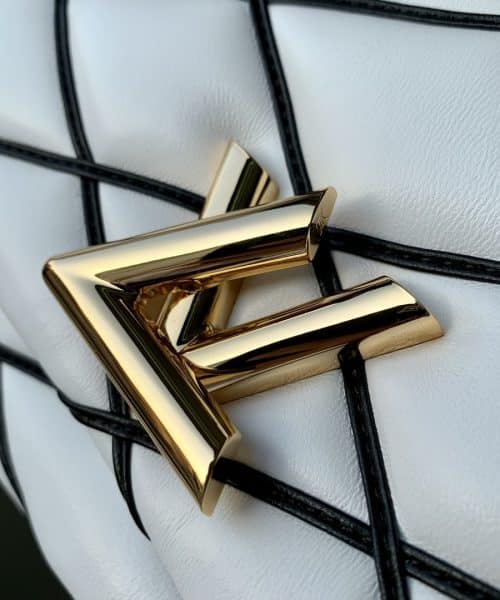 1:1 Replica Louis Vuitton LV GO-14 MM White/ Black Bag Luxury Bag For Women M22890- 9.1 Inches/ 23 Cm