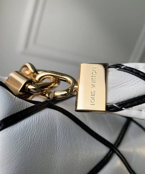 1:1 Replica Louis Vuitton LV GO-14 MM White/ Black Bag Luxury Bag For Women M22890- 9.1 Inches/ 23 Cm