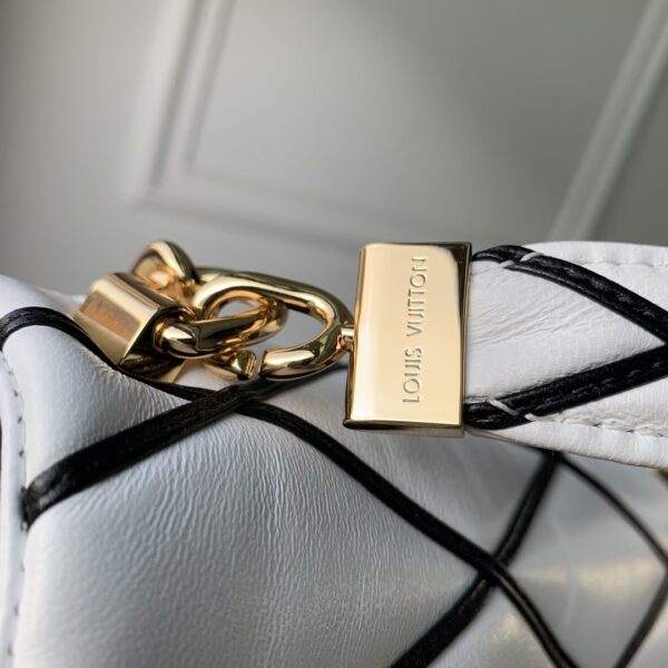 1:1 Replica Louis Vuitton LV GO-14 MM White/ Black Bag Luxury Bag For Women M22890- 9.1 Inches/ 23 Cm