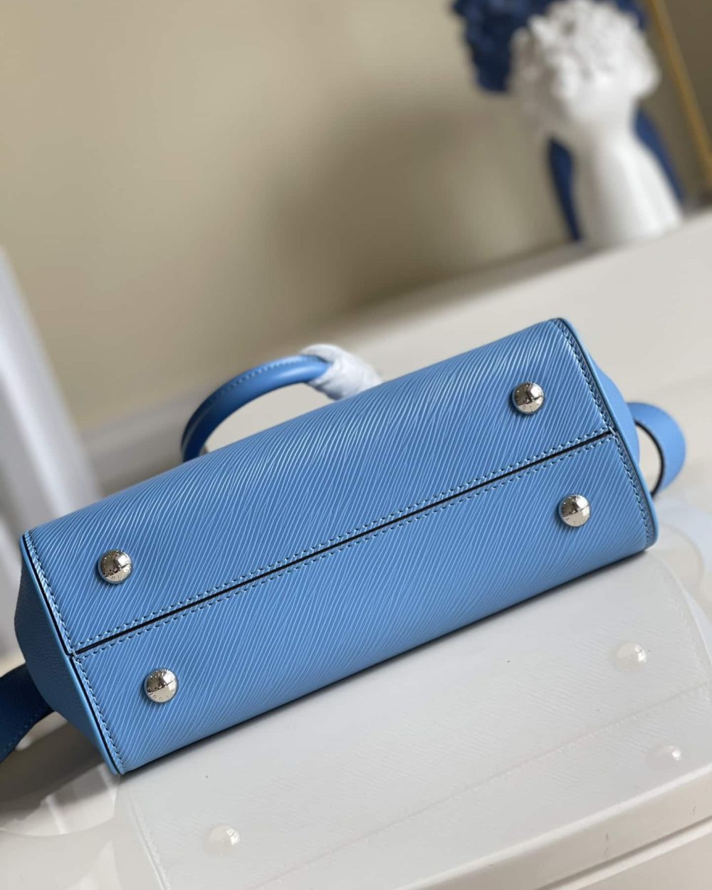 1:1 Replica Louis Vuitton LV Grenelle Tote PM Epi Blue Luxury Bag For Women -  10.6in/27cm