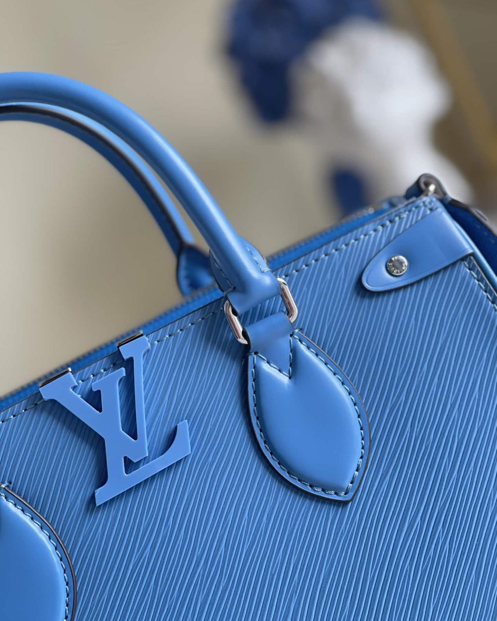 1:1 Replica Louis Vuitton LV Grenelle Tote PM Epi Blue Luxury Bag For Women -  10.6in/27cm