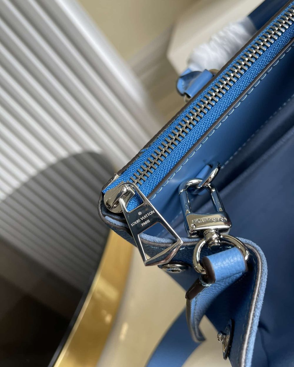1:1 Replica Louis Vuitton LV Grenelle Tote PM Epi Blue Luxury Bag For Women -  10.6in/27cm