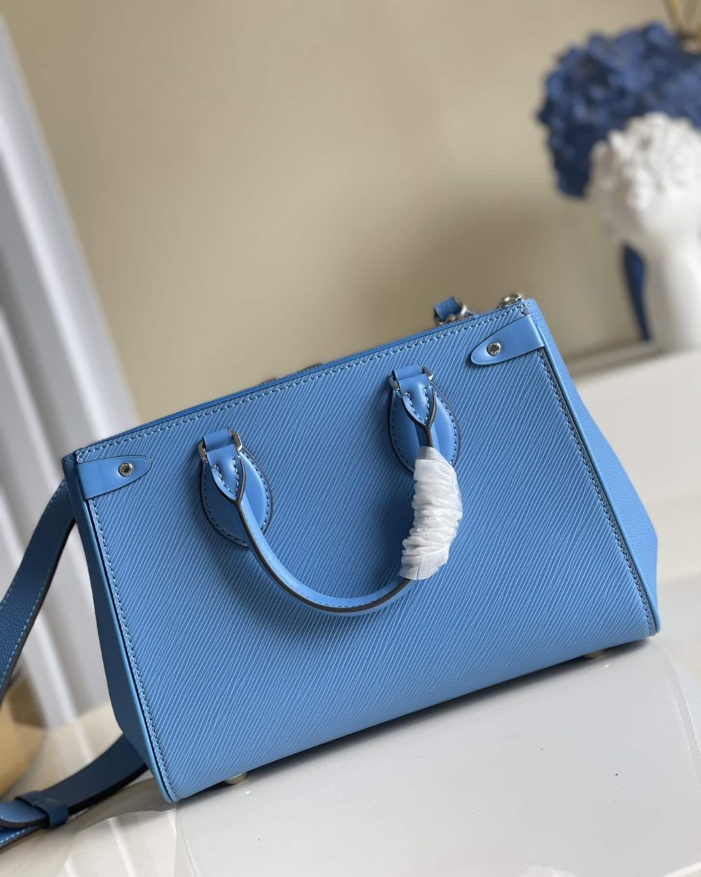 1:1 Replica Louis Vuitton LV Grenelle Tote PM Epi Blue Luxury Bag For Women -  10.6in/27cm