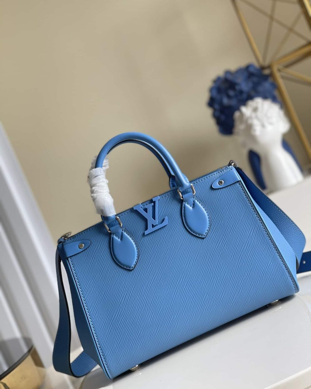 1:1 Replica Louis Vuitton LV Grenelle Tote PM Epi Blue Luxury Bag For Women -  10.6in/27cm