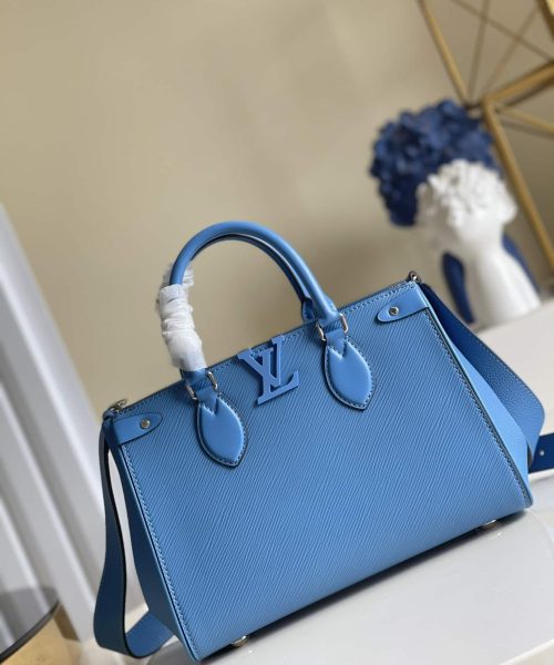 1:1 Replica Louis Vuitton LV Grenelle Tote PM Epi Blue Luxury Bag For Women -  10.6in/27cm