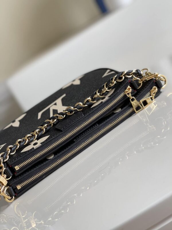 1:1 Replica Louis Vuitton LV Multi Pochette Accessoires Bicolor Monogram Empreinte Leather Luxury Bag For Women M45777 - 24cm