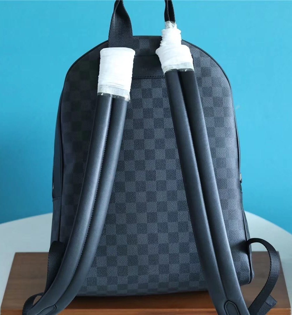 1:1 Replica Louis Vuitton LV Josh Backpack Damier Graphite Canvas Unique Bag For Men N40365 - 40cm
