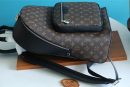 1:1 Replica Louis Vuitton LV Josh Backpack Monogram Macassar Unique Bag For Men M45349 - 15.7in/40cm