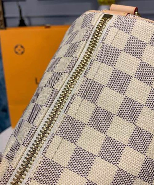 1:1 Replica Louis Vuitton LV Keepall Bandouliere 45 Damier Azur Canvas Luxury Bag For Women N41430 - 17.7in/45cm