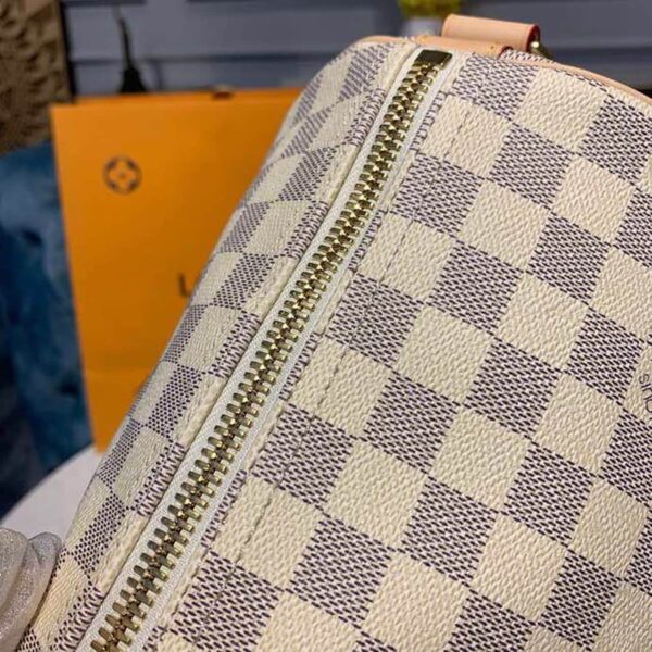 1:1 Replica Louis Vuitton LV Keepall Bandouliere 45 Damier Azur Canvas Luxury Bag For Women N41430 - 17.7in/45cm
