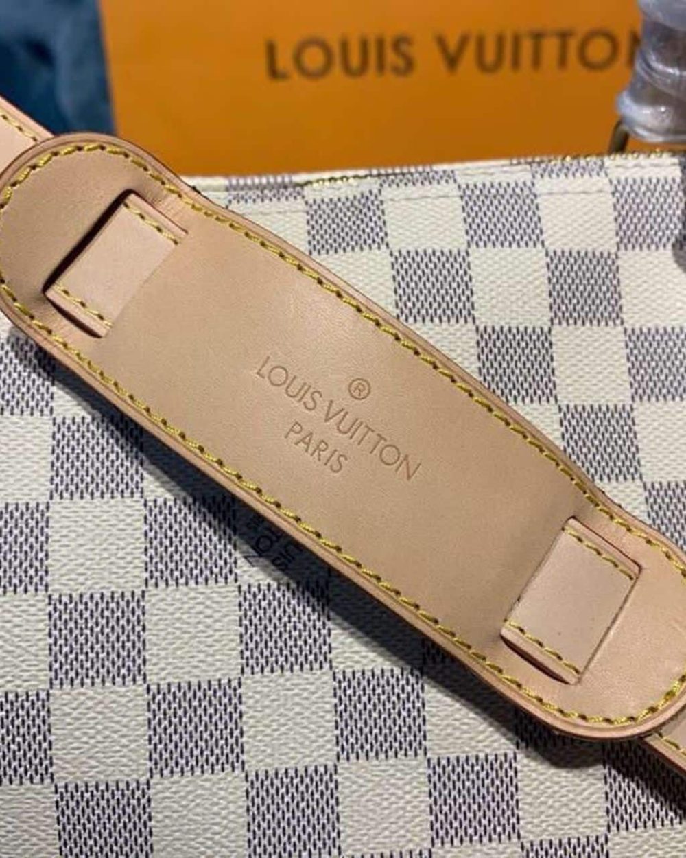 1:1 Replica Louis Vuitton LV Keepall Bandouliere 45 Damier Azur Canvas Luxury Bag For Women N41430 - 17.7in/45cm