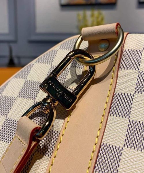 1:1 Replica Louis Vuitton LV Keepall Bandouliere 45 Damier Azur Canvas Luxury Bag For Women N41430 - 17.7in/45cm