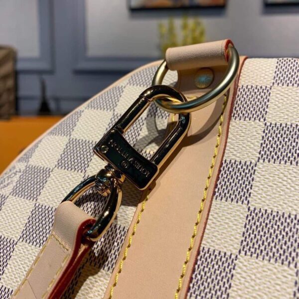 1:1 Replica Louis Vuitton LV Keepall Bandouliere 45 Damier Azur Canvas Luxury Bag For Women N41430 - 17.7in/45cm