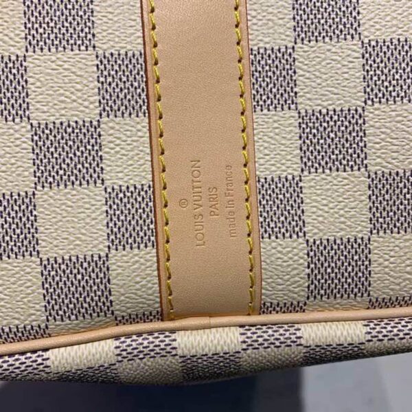 1:1 Replica Louis Vuitton LV Keepall Bandouliere 45 Damier Azur Canvas Luxury Bag For Women N41430 - 17.7in/45cm