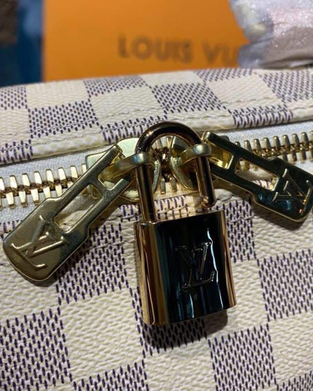 1:1 Replica Louis Vuitton LV Keepall Bandouliere 45 Damier Azur Canvas Luxury Bag For Women N41430 - 17.7in/45cm