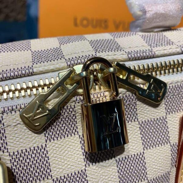 1:1 Replica Louis Vuitton LV Keepall Bandouliere 45 Damier Azur Canvas Luxury Bag For Women N41430 - 17.7in/45cm