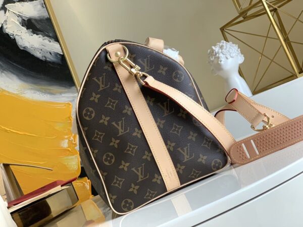 1:1 Replica Louis Vuitton LV Keepall Bandouliere 45 Monogram Canvas Luxury Bag For Women M41418 - 17.7in/45cm