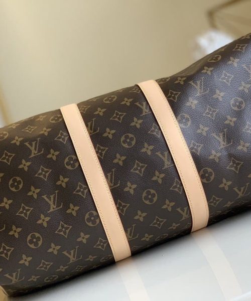 1:1 Replica Louis Vuitton LV Keepall Bandouliere 45 Monogram Canvas Luxury Bag For Women M41418 - 17.7in/45cm