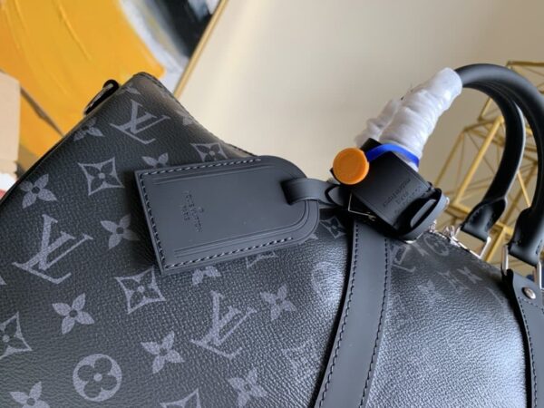 1:1 Replica Louis Vuitton LV Keepall Bandouliere 45 Monogram Eclipse Canvas Unique Bag For Men M40569 - 17.7in/45cm