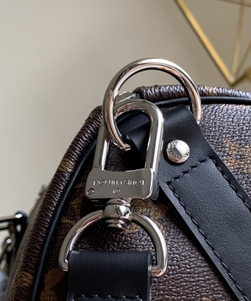1:1 Replica Louis Vuitton LV Keepall Bandouliere 45 Monogram Macassar Canvas Unique Bag For Men M56711 - 17.7in/45cm