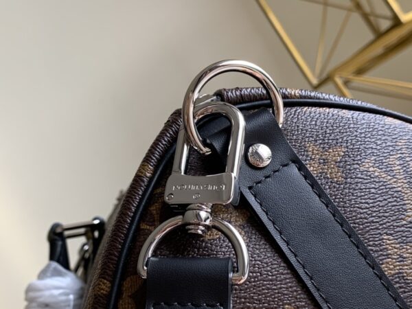 1:1 Replica Louis Vuitton LV Keepall Bandouliere 45 Monogram Macassar Canvas Unique Bag For Men M56711 - 17.7in/45cm