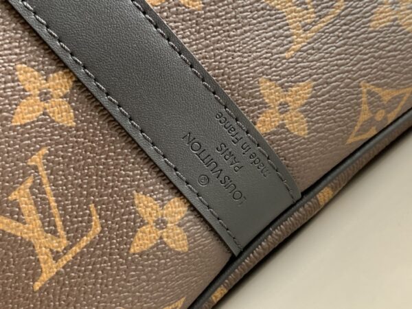 1:1 Replica Louis Vuitton LV Keepall Bandouliere 45 Monogram Macassar Canvas Unique Bag For Men M56711 - 17.7in/45cm