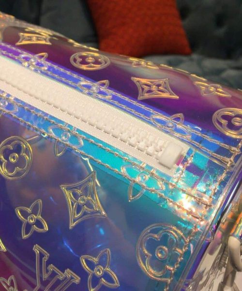 1:1 Replica Louis Vuitton LV Keepall Bandouliere 50 Monogram PVC Iridescent Prism By Virgil Abloh Unique Bag For Men M53271 - 19.7in/50cm