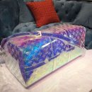 1:1 Replica Louis Vuitton LV Keepall Bandouliere 50 Monogram PVC Iridescent Prism By Virgil Abloh Unique Bag For Men M53271 - 19.7in/50cm