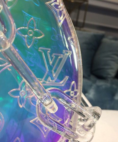 1:1 Replica Louis Vuitton LV Keepall Bandouliere 50 Monogram PVC Iridescent Prism By Virgil Abloh Unique Bag For Men M53271 - 19.7in/50cm