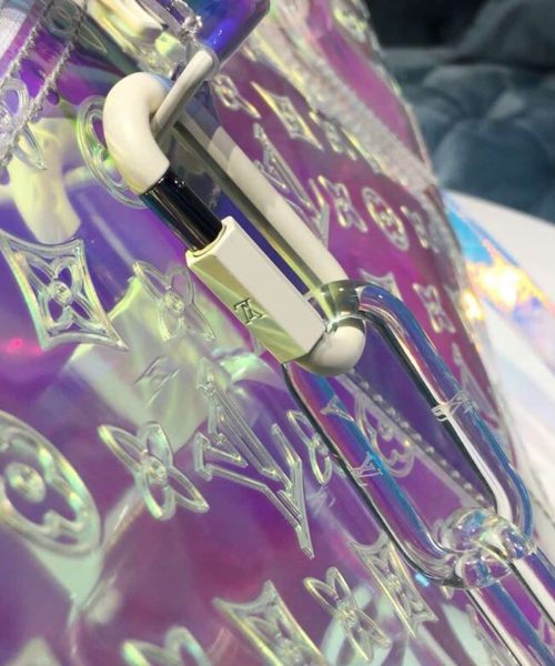 1:1 Replica Louis Vuitton LV Keepall Bandouliere 50 Monogram PVC Iridescent Prism By Virgil Abloh Unique Bag For Men M53271 - 19.7in/50cm