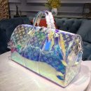 1:1 Replica Louis Vuitton LV Keepall Bandouliere 50 Monogram PVC Iridescent Prism By Virgil Abloh Unique Bag For Men M53271 - 19.7in/50cm