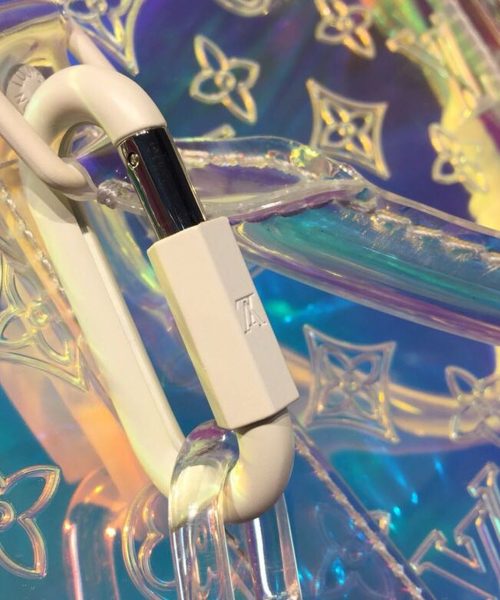 1:1 Replica Louis Vuitton LV Keepall Bandouliere 50 Monogram PVC Iridescent Prism By Virgil Abloh Unique Bag For Men M53271 - 19.7in/50cm