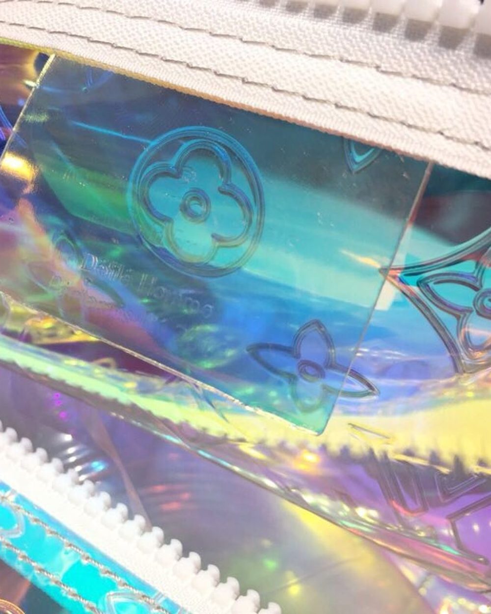 1:1 Replica Louis Vuitton LV Keepall Bandouliere 50 Monogram PVC Iridescent Prism By Virgil Abloh Unique Bag For Men M53271 - 19.7in/50cm