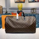 1:1 Replica Louis Vuitton LV Keepall Bandouliere 50 Monogram Solar Ray Canvas Black/Orange By Virgil Abloh Unique Bag For Men M44471 - 19.7in/50cm