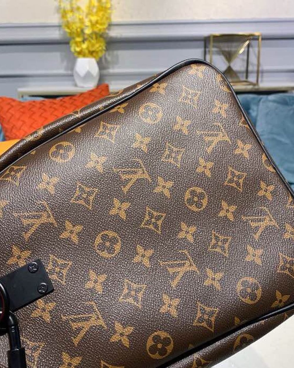 1:1 Replica Louis Vuitton LV Keepall Bandouliere 50 Monogram Solar Ray Canvas Black/Orange By Virgil Abloh Unique Bag For Men M44471 - 19.7in/50cm