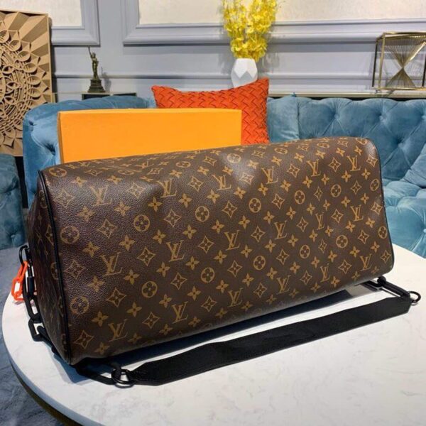 1:1 Replica Louis Vuitton LV Keepall Bandouliere 50 Monogram Solar Ray Canvas Black/Orange By Virgil Abloh Unique Bag For Men M44471 - 19.7in/50cm