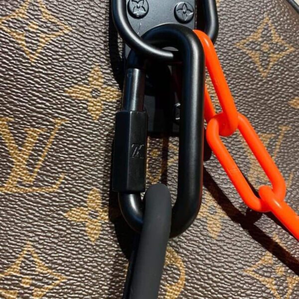 1:1 Replica Louis Vuitton LV Keepall Bandouliere 50 Monogram Solar Ray Canvas Black/Orange By Virgil Abloh Unique Bag For Men M44471 - 19.7in/50cm