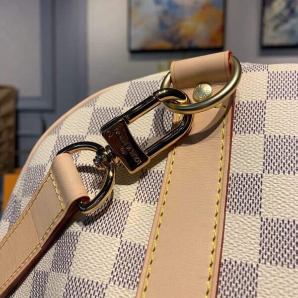 1:1 Replica Louis Vuitton LV Keepall Bandouliere 55 Damier Azur Canvas Luxury Bag For Women N41429 - 21.7in/55cm