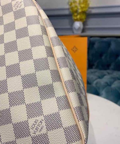 1:1 Replica Louis Vuitton LV Keepall Bandouliere 55 Damier Azur Canvas Luxury Bag For Women N41429 - 21.7in/55cm