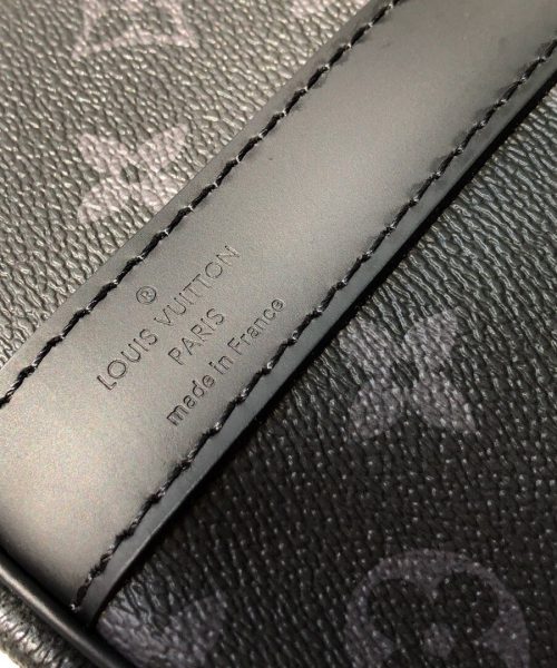 1:1 Replica Louis Vuitton LV Keepall Bandouliere 55 Monogram Eclipse Canvas Unique Bag For Men M40605 - 21.7in/55cm