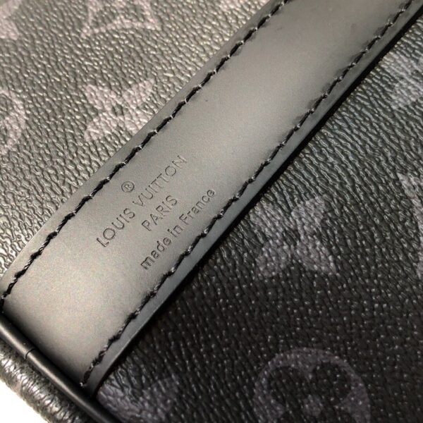 1:1 Replica Louis Vuitton LV Keepall Bandouliere 55 Monogram Eclipse Canvas Unique Bag For Men M40605 - 21.7in/55cm